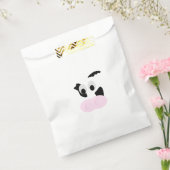 白黒の乳牛または牛の顔 フェイバーバッグ (封をした状態)