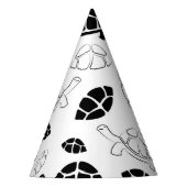 白黒の亀 パーティーハット (正面)