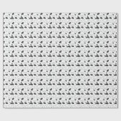 白黒の亀 ラッピングペーパー (フラット)