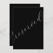 白黒の予約済みミニマリスト表の上部記号 (正面/裏面)