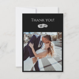 白黒の事結婚の –  サンキューカード