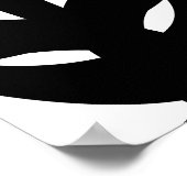 白黒の仮装 ポスター (角)