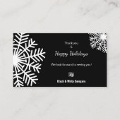 白黒の休日の再感謝してい設定 予約カード (正面)