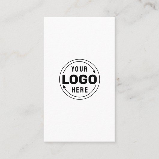 白黒の個々のミニマル名刺 名刺 (正面)