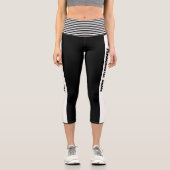 白黒の個人用設定 カプリレギンス (正面)