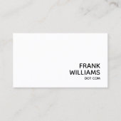 白黒の個人用WebサイトのURL 名刺 (正面)