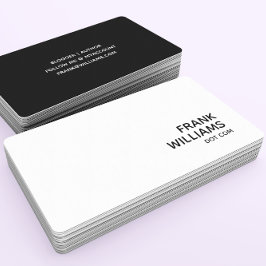 白黒の個人用WebサイトのURL 名刺