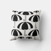 白黒の傘 クッション (裏面)