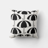 白黒の傘 クッション (正面)