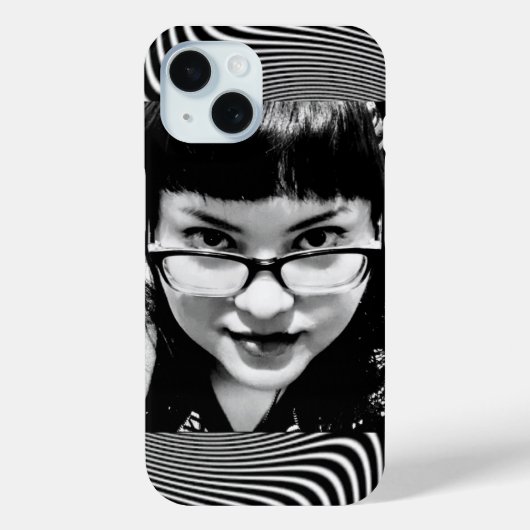 白黒の催眠の視線 Case-Mate iPhoneケース (裏面)