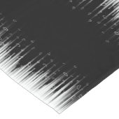 白黒の催眠性の丸い線ストリークアート ショートテーブルランナー (コーナー)