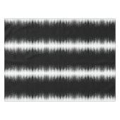 白黒の催眠性の丸い線ストリークアート テーブルクロス (正面(横))