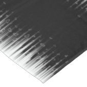 白黒の催眠性の丸い線ストリークアート テーブルクロス (アングル)