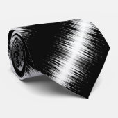 白黒の催眠性の丸い線ストリークアート ネクタイ (ロール)