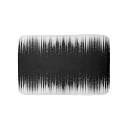 白黒の催眠性の丸い線ストリークアート バスマット