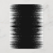 白黒の催眠性の丸い線ストリークアート ポストカード (正面)