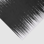 白黒の催眠性の丸い線ストリークアート 薄葉紙 (詳細)