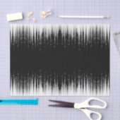 白黒の催眠性の丸い線ストリークアート 薄葉紙 (クラフト)