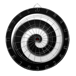 白黒の催眠調節ダーツボード ダーツボード