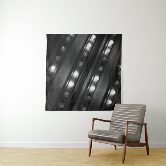 白黒の光タペストリー タペストリー (インサイチュ)