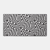 白黒の光学錯覚デスクマット デスクマット (正面)