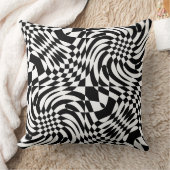 白黒の光学錯覚 クッション (ブランケット)