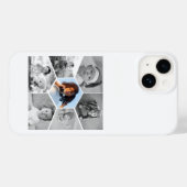 白黒の六角フォトコラージュ Case-Mate iPhoneケース (裏面 (横))