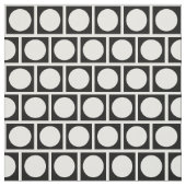 白黒の円と正方形 ファブリック (見本)