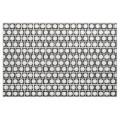 白黒の円と正方形 ファブリック (ファットクウォーター)