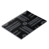 白黒の円と線 ノートブック (左側)