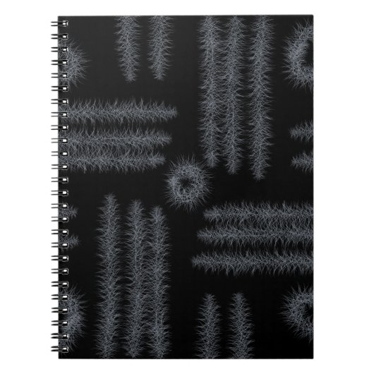 白黒の円と線 ノートブック (正面)