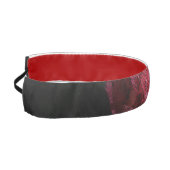 白黒の円のバラ花弁パターン アスレチックヘッドバンド (左)