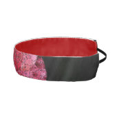 白黒の円のバラ花弁パターン アスレチックヘッドバンド (右)