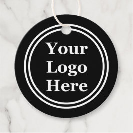 白黒の円のロゴ フェイバータグ