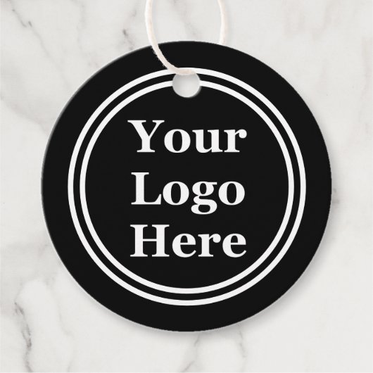 白黒の円のロゴ フェイバータグ (正面)