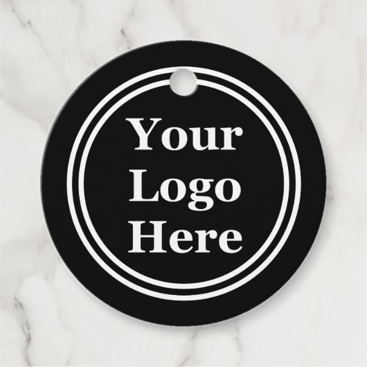 白黒の円のロゴ フェイバータグ (正面)