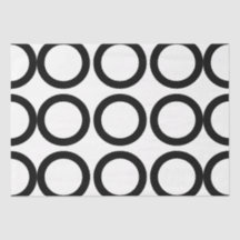 白黒の円の幾何学的パターン