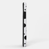 白黒の円デザイン Case-Mate iPhoneケース (裏面/右)