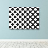 白黒の円 キャンバスプリント (インサイチュ (ウッドフロア))