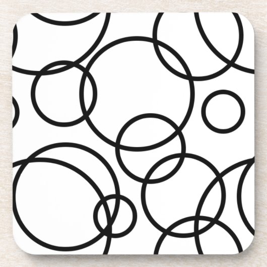 白黒の円 コースター (正面)