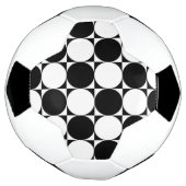 白黒の円 サッカーボール (回転)