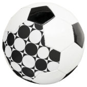 白黒の円 サッカーボール (3/4)
