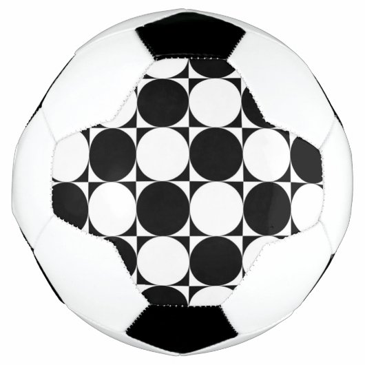 白黒の円 サッカーボール (正面)