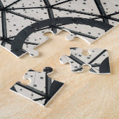 白黒の円 ジグソーパズル (側面)