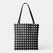 白黒の円 トートバッグ (裏面)