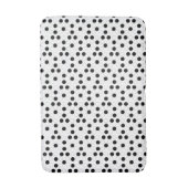 白黒の円 バスマット (正面縦)