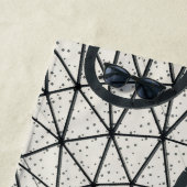 白黒の円 ビーチタオル (インサイチュ)