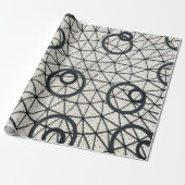 白黒の円 ラッピングペーパー (アンロールド)