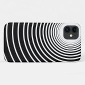 白黒の円 – 色お気に入りの Case-Mate iPhoneケース (裏面(横))