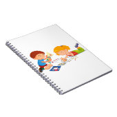 白黒の写真が収められたスパイラルノートブック ノートブック (右側)